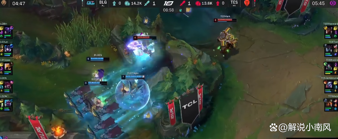 TES轻取JDG，Elk团战一打五2025世界赛3:2（东京）